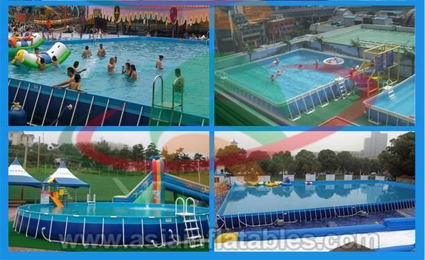 New Design Above Ground Inflatable Plastic Frame Swimming Pool Inflatable Water Bracket Pool