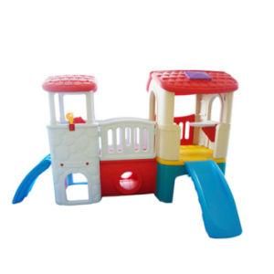 Plastic Composite Play Structure with Slide for Children