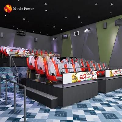 Customized Indoor Theme Park Immersive Simulator 5D Cinema Equipment