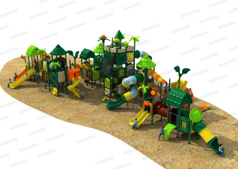 Wood Series Big Outdoor Playground Kids Slide Equipment