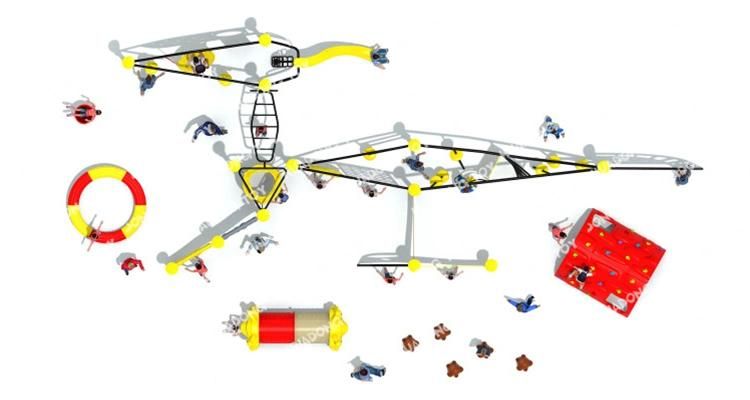Small Kids Outdoor Games Park Equipment