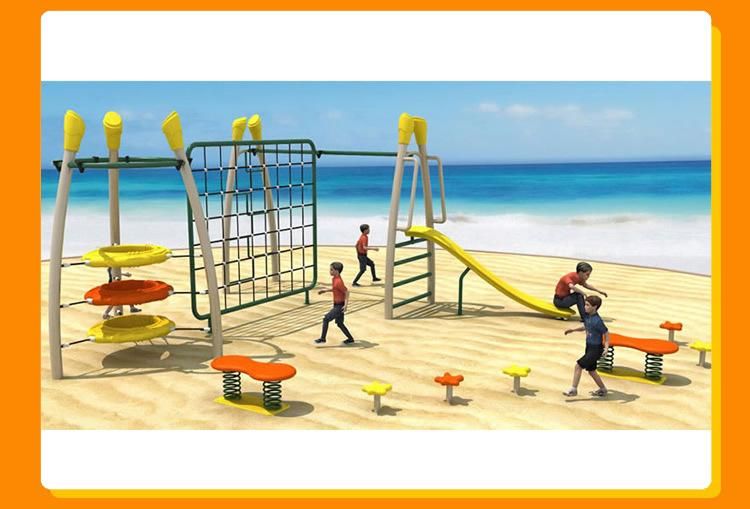 Quality Colorful Small Play Structure Outdoor Playground Climbing Nets Monkey Bar