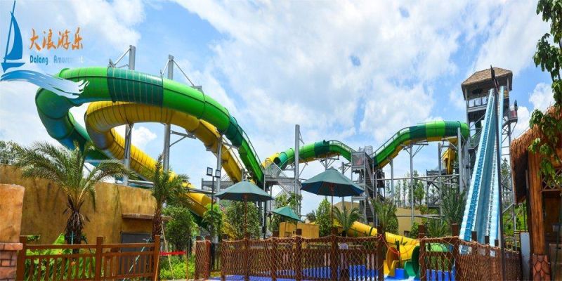 Double Roller Coaster Water Slide