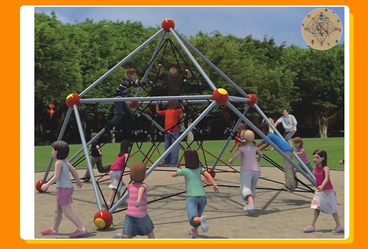 High Quality Amusement Park Outdoor Kids Climbing Net Wall Spider Tower Playgrounds