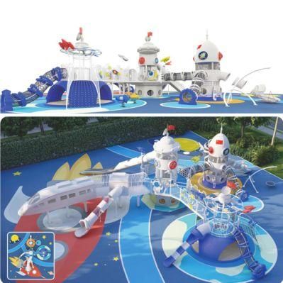 Outdoor Park Kids Playground Equipment Space Series Climbing Slide Yq35