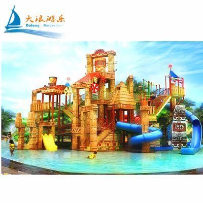 Middle Large Amusement Park Outdoor Water Playground Equipment Maya Style for Sale