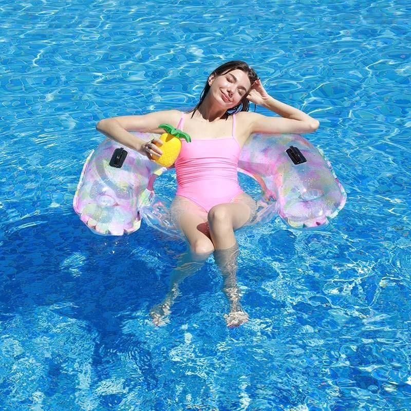 New Design Summer Water Play Toys Inflatable Colorful Water Chair Pool Float