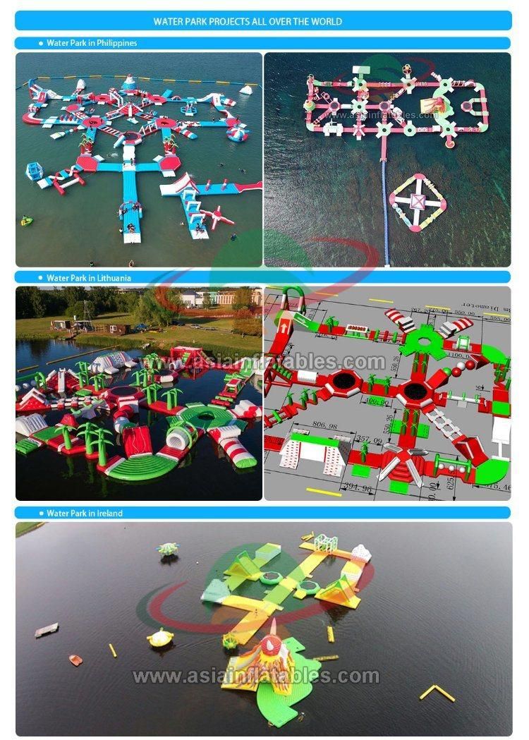 Giant Inflatable Water Park High Quality Floating Aqua Park