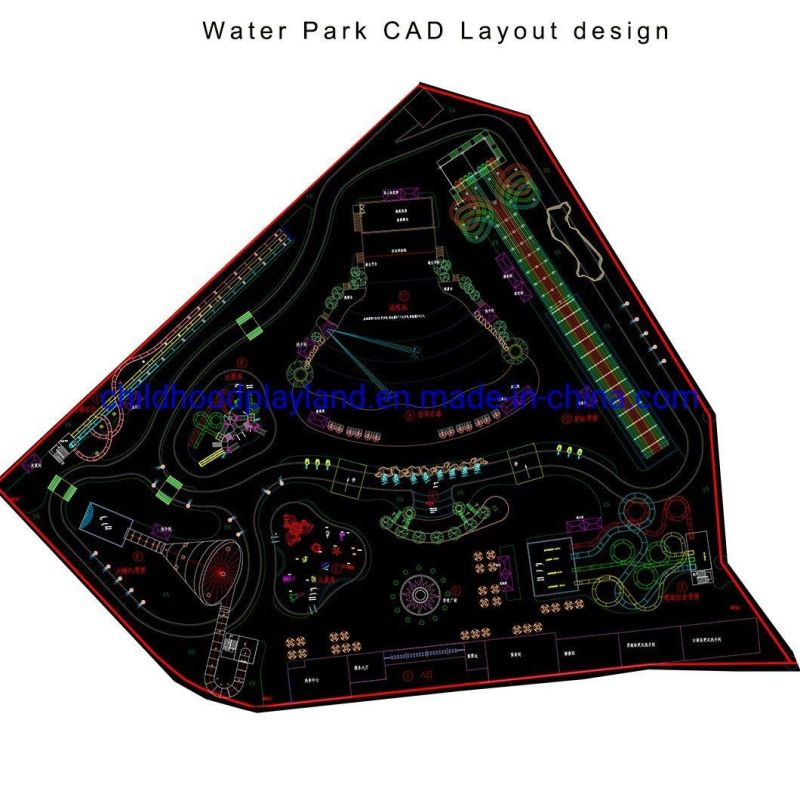 New Design Aqua Park Water Splash Park for Kids Playing Water Game