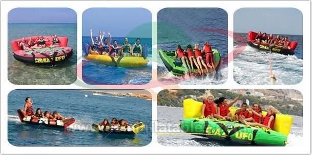 3 Persons Towable Ski Tube Water Play Equipment Inflatable Crazy UFO