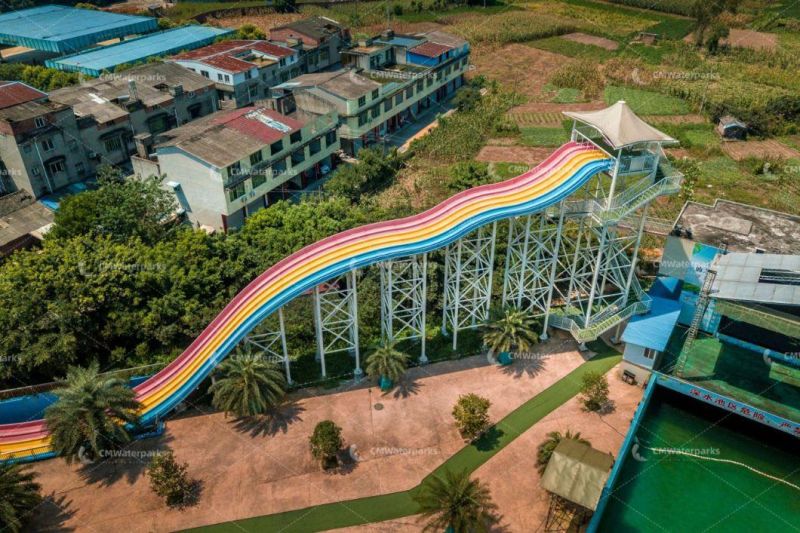 Customized Fiberglass Water Slide Water Park Equipment Xianzhizhujian Tea Waterpark