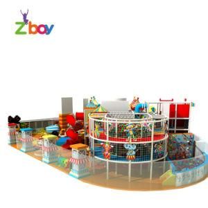 Large Kids Indoor Amusement Park with Trampoline, Custom Design Jungle Theme Children Indoor Park with Trampoline