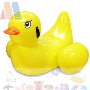 PVC Blow up Yellow Duck Float Ride for Kids