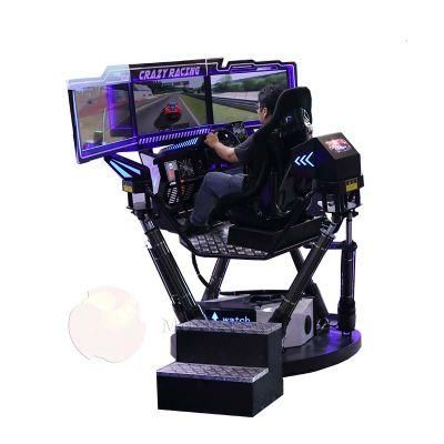 6 Dof 3 Screens Racing Car Machines Games Drivng Simulator