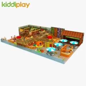 Large Play Center Kids Children Wooden Playground Trampoline Equipment Indoor Playground Amusement Ocean Ball Pool