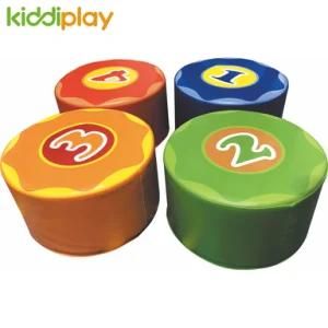 Round Stool with Numbers Soft Play for Indoor