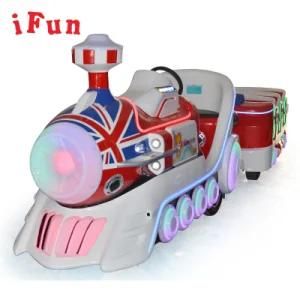 Trackless Electronic Fiberglass Train Game Machine Amusement Park Equipment Train for South Africa
