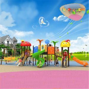Outdoor Middle Plastic Kids Slide and Swing Combination Playground (BBE-B51)