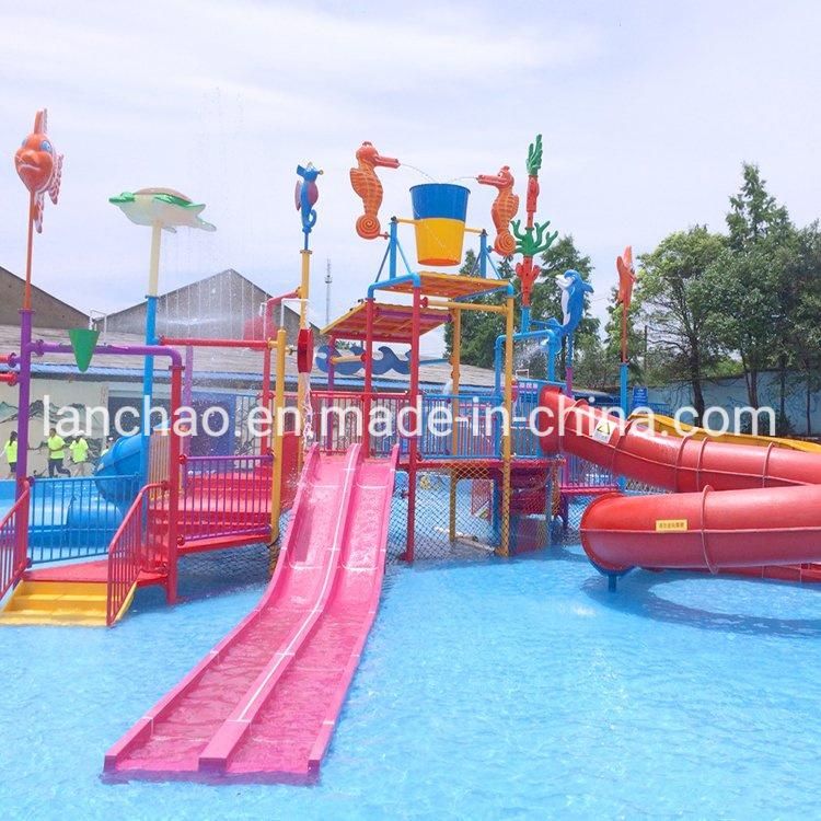 Interactive Splash Water Park Playground Equipment