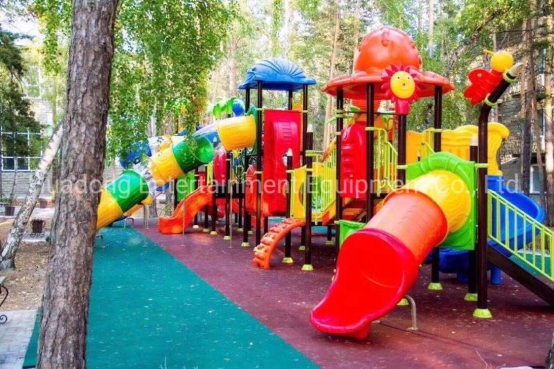 New Style Large Outdoor Playground Equipment Plastic Slide for Kids Animal Paradise Customized Color Available En 1176 with TUV/CCC/Ce