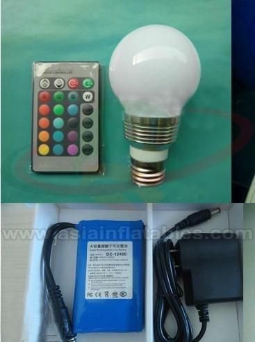 3m Advertising Inflatable 16 Colors Change LED Light Inflatable Mushroom