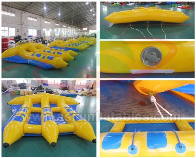 Inflatable Flying Fish Long Tube Floating Banana Boat for Sale