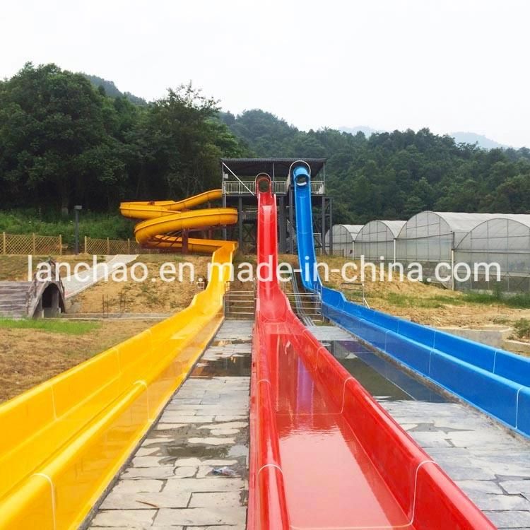Combination Spiral and Speed Water Slide for Resort Park