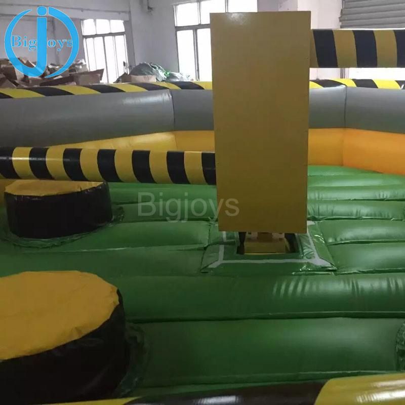 Outdoor Inflatable Meltdown Inflatable Wipeout Game, Mechanical Inflatable Sweeper Game for Kids and Adults