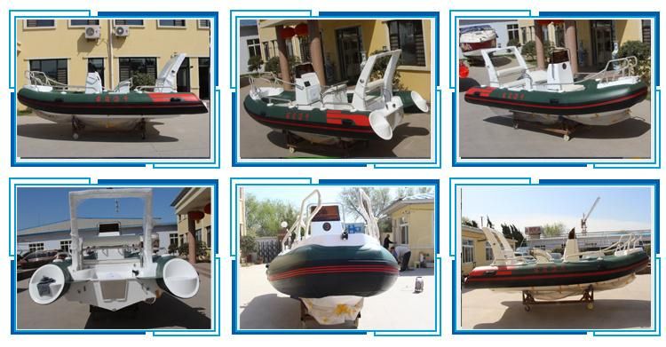 Hailun 520cm Rigid Inflatable Boat/ Fishing Boat/Rib/River Rescue Boat
