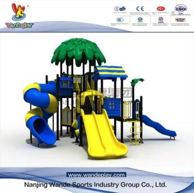 Wandeplay Plastic Toy Slide Amusement Park Children Outdoor Playground Equipment with Wd-16D0647-03