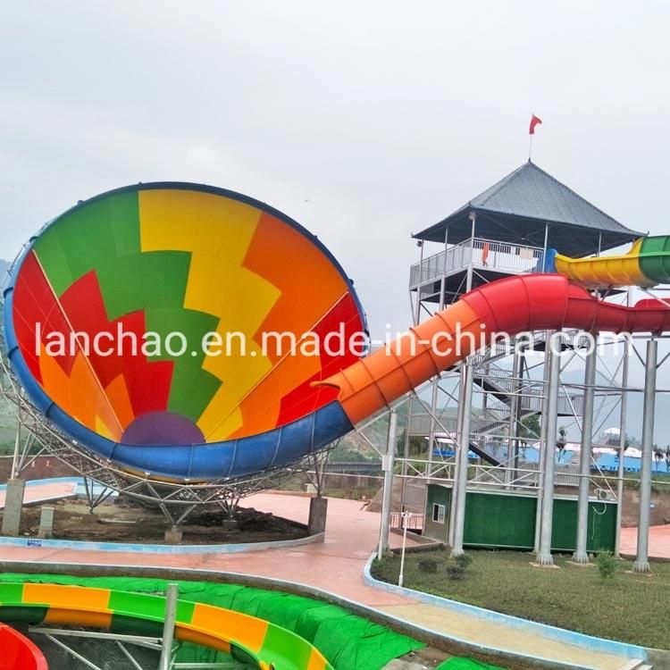 Big Size Trumpet Water Slide for Amusement Park