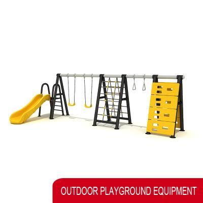 Plastic Backyard Playground Equipment Outdoor Kids Slide and Swing