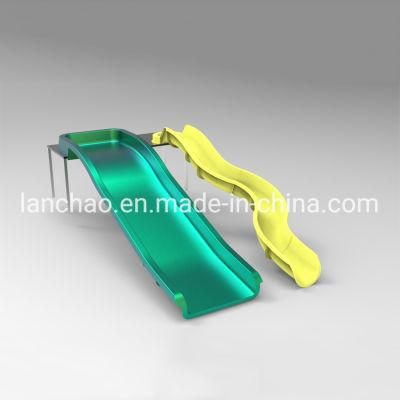 Open Wide and Wavy Fiberglass Water Slide for Park