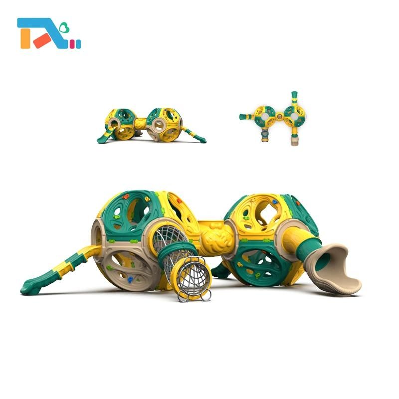Commercial Kids Amusement Park Plastic Slide Custom Children Outdoor Playground Equipment