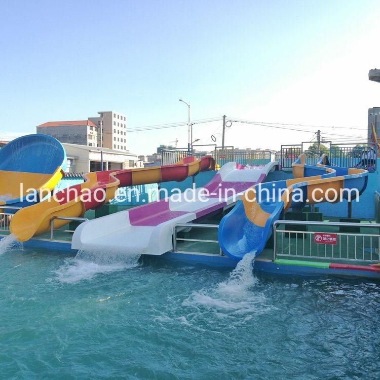 2-Person Fiberglass Small Trumpet Slide for Water Park