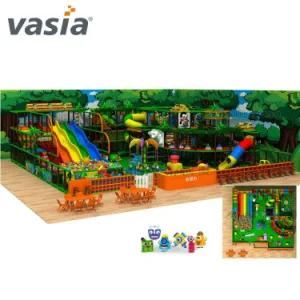 2019 Huaxia Vasia Factory Price Indoor Jungle Theme Soft Playground Children Indoor Playground Slide Equipment