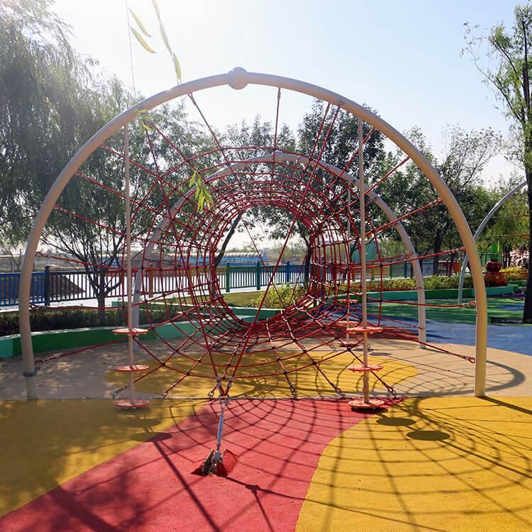 Backyard Outdoor Rope Climbing Net Structure Course Children Equipment Playground