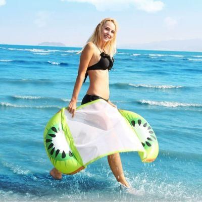 Outdoor Portable Inflatable Fruit Floating Chair Water Entertainment Kiwi Inflatable Bench