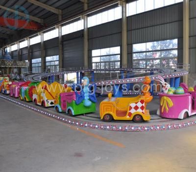 Fairground Manege Attraction Children Amusement Park Ride Center Mini Express Rides Convoy Race Train for Sale China