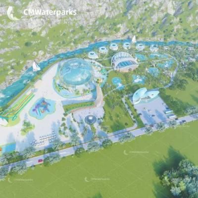 Fiberglass Water Slide Equipment Design Water Play Attractions