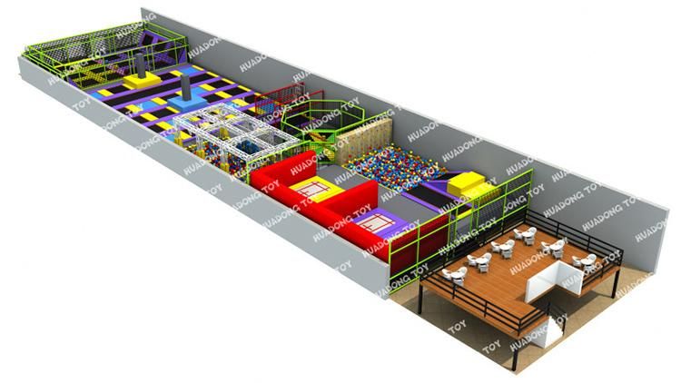 Hot Selling Park Outdoor Amusement Trampoline Park for Kids