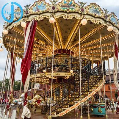 Musical Carousel Horse, Playground Equipment Carousel, Playground Carousel Horses for Sale/Outdoor Amusement Park Carousel for Sale