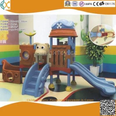 Plastic Slide Kids Toy Children Plastic Playground Equipment in Corner