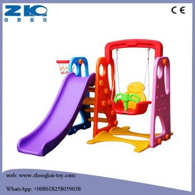 Indoor and Outdoor Kid Plastic Swings and Slides