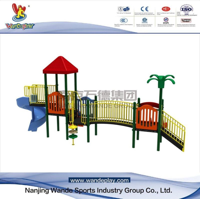 Wandeplay Customized Combined Slide Outdoor Playground Equipment for Park