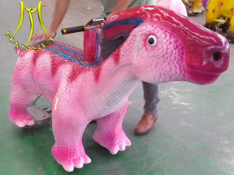 Hansel Indoor Shopping Mall Coin Operated Animal Rides on Dinosaur