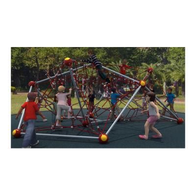 Kids Outdoor Jungle Gym Wire Rope Climber Climbing Spider Tower Hole Equipment