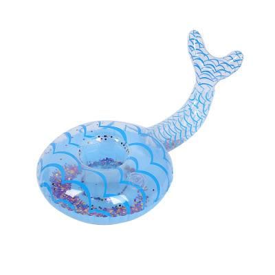 PVC Inflatable Water Storage Shelves Transparent Mermaid Style
