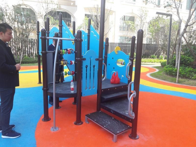 Children Funny High Quality PE Board Outdoor Playground with Slide