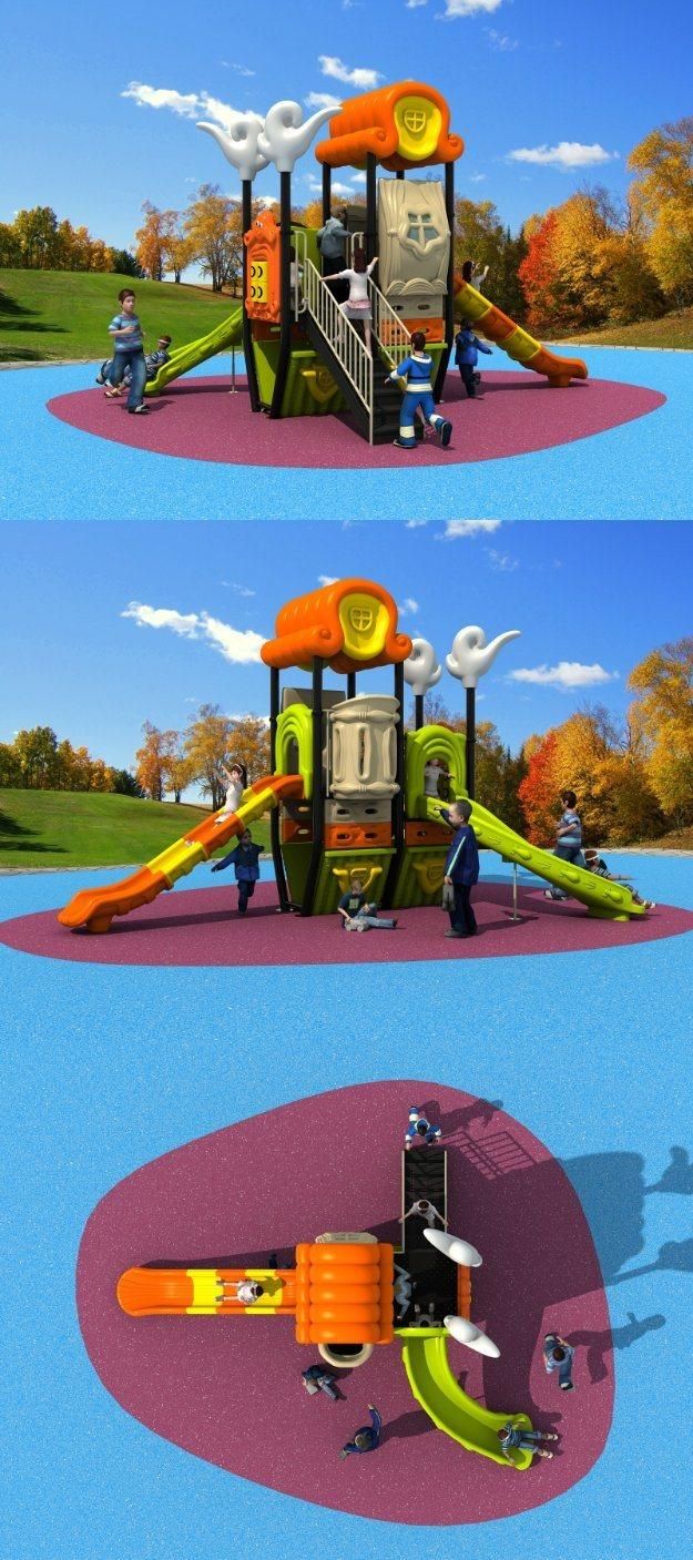 New Design Outdoor Playground Equipment Kids Slides (HD16-008B)